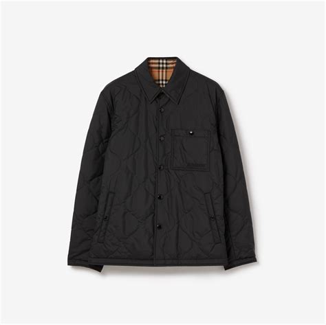 burberry 40775181|Reversible Thermoregulated Overshirt in Black .